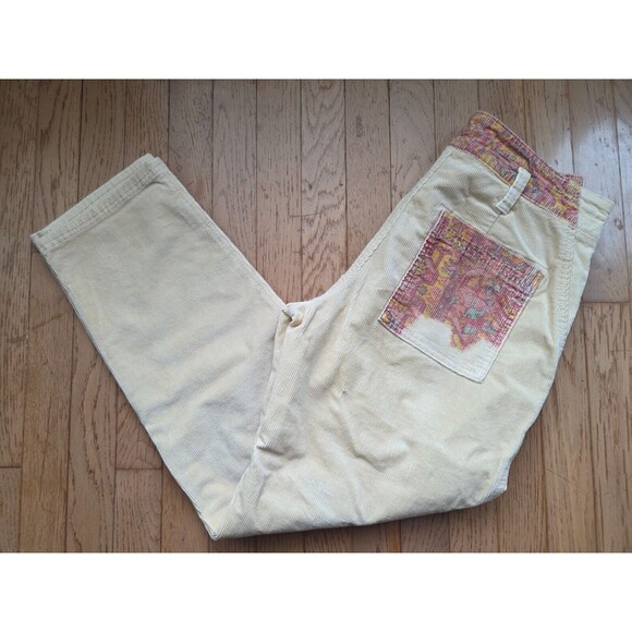 Anthropologie Pilcro The Wanderer Corduroy Utility Straight Leg Pants Size 28 - Picture 4 of 9
